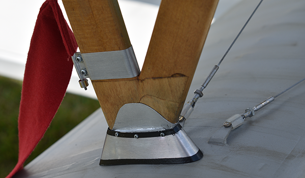 A close-up of the strut detail on Randy’s Nieuport.