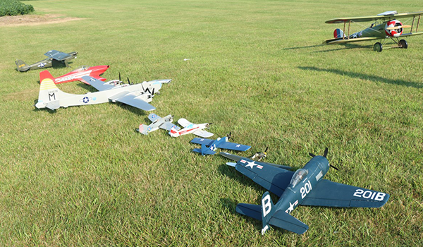 The lineup of models ready for judging included Fun Scale, 1/2a Scale, Profile Scale, and Sport Scale.