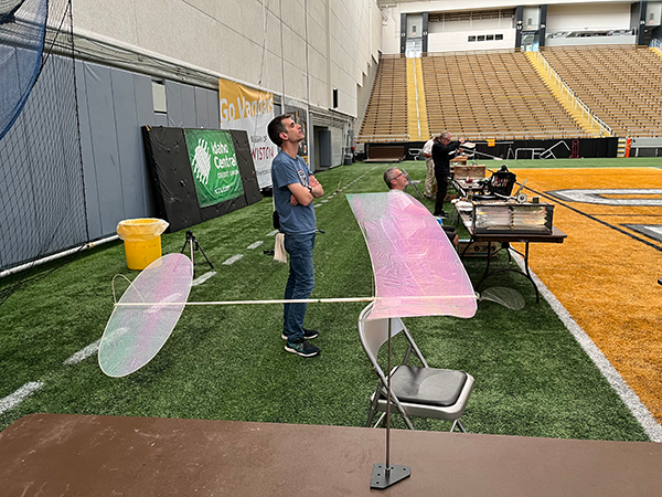 Brett Sanborn and his F1D airplane.