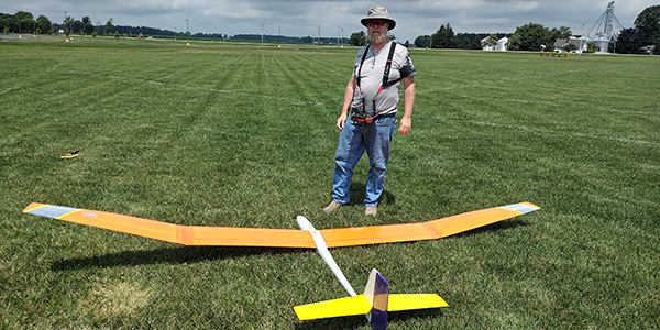 John and his Catalina XC sailplane.