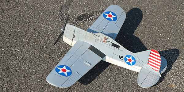 :] Allen’s 1/2a Scale Brewster F2A Buffalo, the winner of the High Static award.