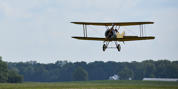 :] A 1/3-scale Sopwith Pup flown by Art Shelton. This is from a German kit by Vogelsang Imports.