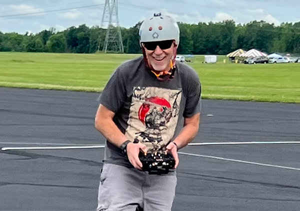 Travis Flynn, of California, shows last year’s F-1 Pylon Racing flying excitement