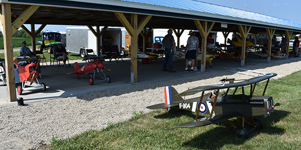 Steve Shurick’s Royal Aircraft SE5A assembled and ready to go.