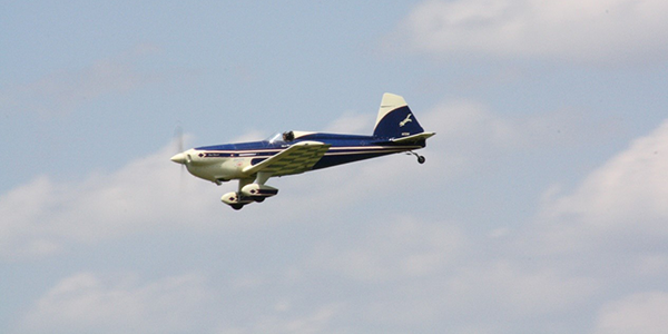 A 30% Hostetler Chipmunk Team Scale entry from 2023. Tamas Seres was the builder, and Dan Landis was the pilot. Photo by Stan Al