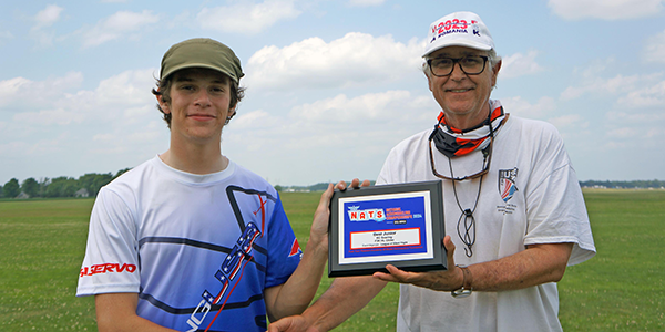 Best Junior award winner Milan Bregman and CD Mickey.