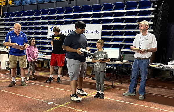 Dev Goda and Caleb Finn Received Top Senior and Junior in the Hand-Launched Glider category. Photo credit: Ginger Ray]