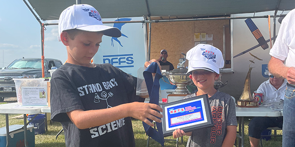 F1P Junior Champion Paul Finn and his brother, Caleb Finn, who came in second.