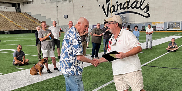 Ron Wittman takes first-place in Unlimited Catapult-Launched Glider.