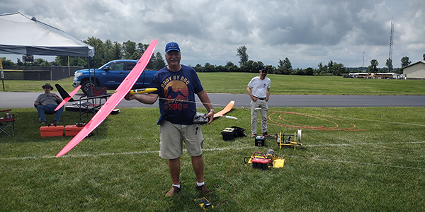 Wally and his Sprite 2M sailplane.