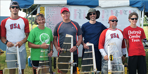 The US Combat team for 2024 (L-R): Austin Minor, Aimee Olson, Andrey Nadein, Mark Rudner, Cary Minor, and Sam Londke (alternate 