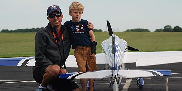 Kevin Garland and his son, Skylar.