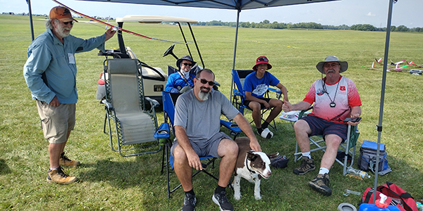 (L-R): Philip Brister, AZ; Randy Everly, TN; Steven Wilcox Sr., AZ; Steven Wilcox Jr., CA; and Gordon Buckland, FL, make up a fo