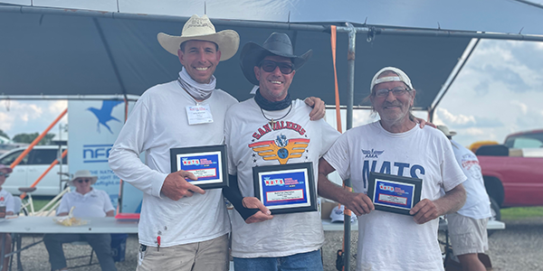 The C Gas winners (L-R): Neal Mananno, second; Guy Menanno, first; and Gerald Brown, third.