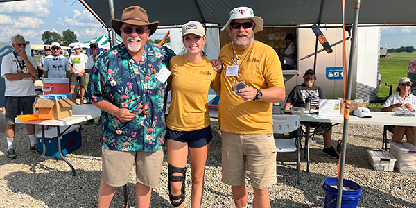 The OT Catapult winners (L-R): Rocco, second; Skilly DeLoach, first; and Don, third.