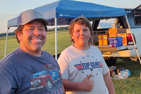 Jared and Rowdy Lee came all the way from GA to fly in the Quadfecta!