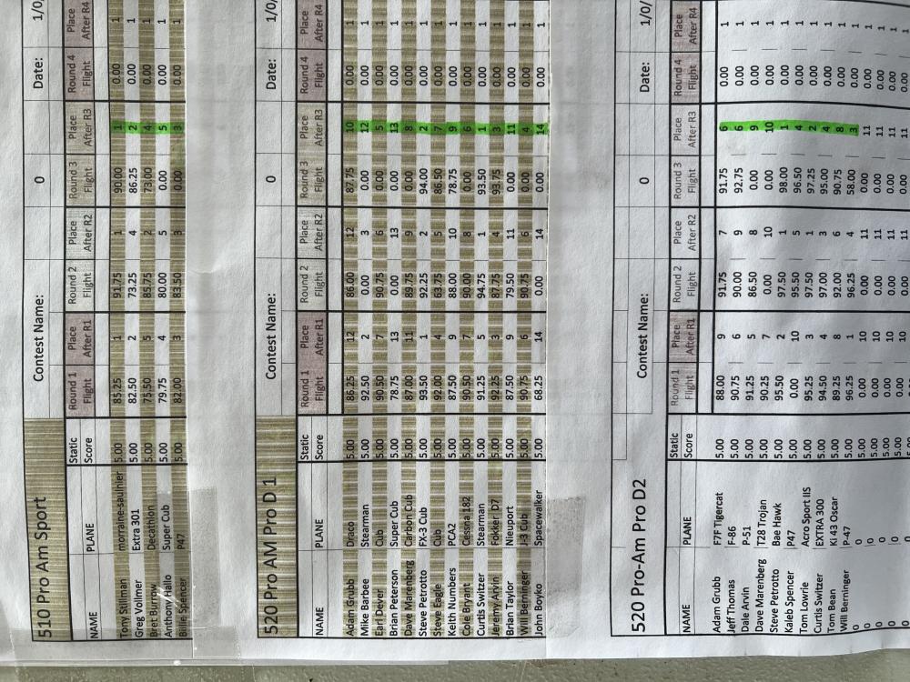 Spreadsheet with columns of numbers and highlighted sections.