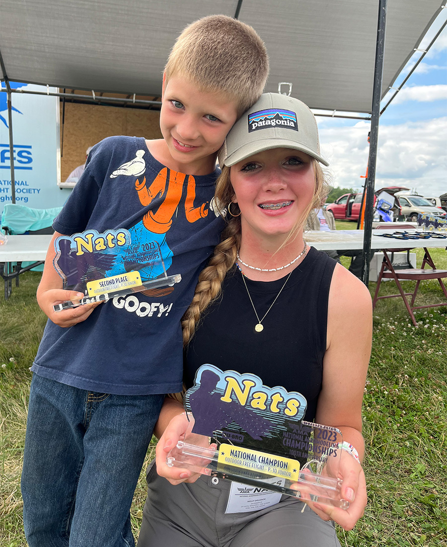 Caleb Finn and Skilly DeLoach, placed second and first, respectively, in Junior P-30.