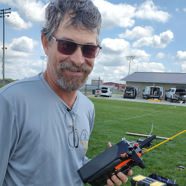 Ed is all smiles after completing his LSF duration task, logging 2 hours and 8 minutes!