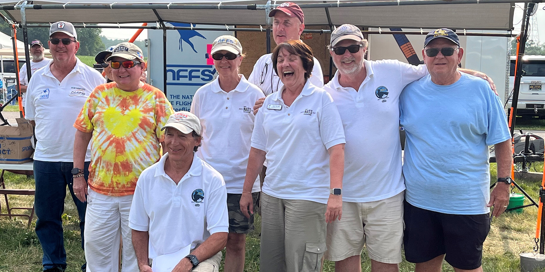 An outstanding crew of volunteers is making this FF Nats a reality for all of us (L-R): Bob Hanford, Julie Parker, Greg Simon (c