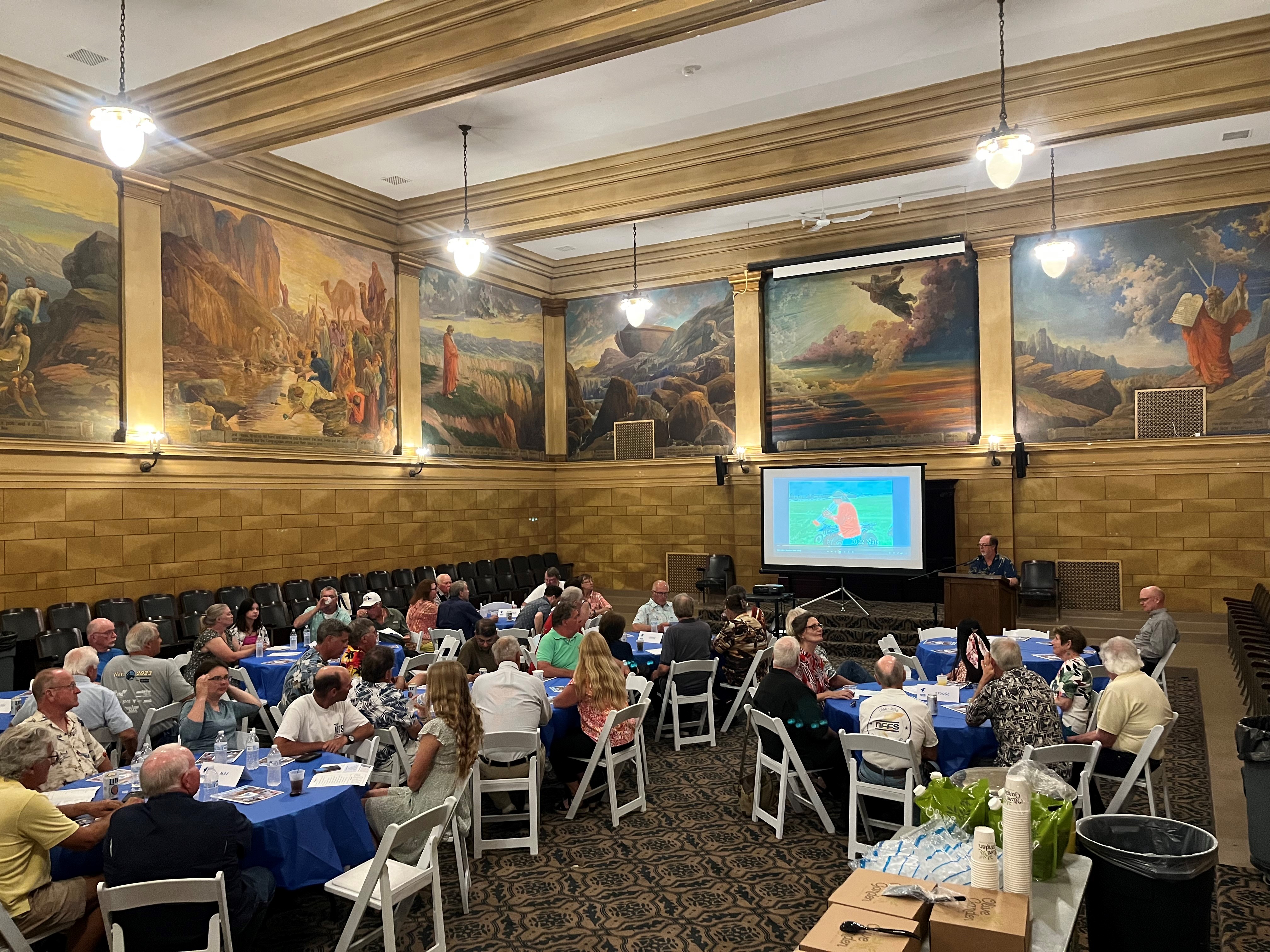 The well-attended annual Nats banquet at the beautiful Cornerstone Center for the Arts.