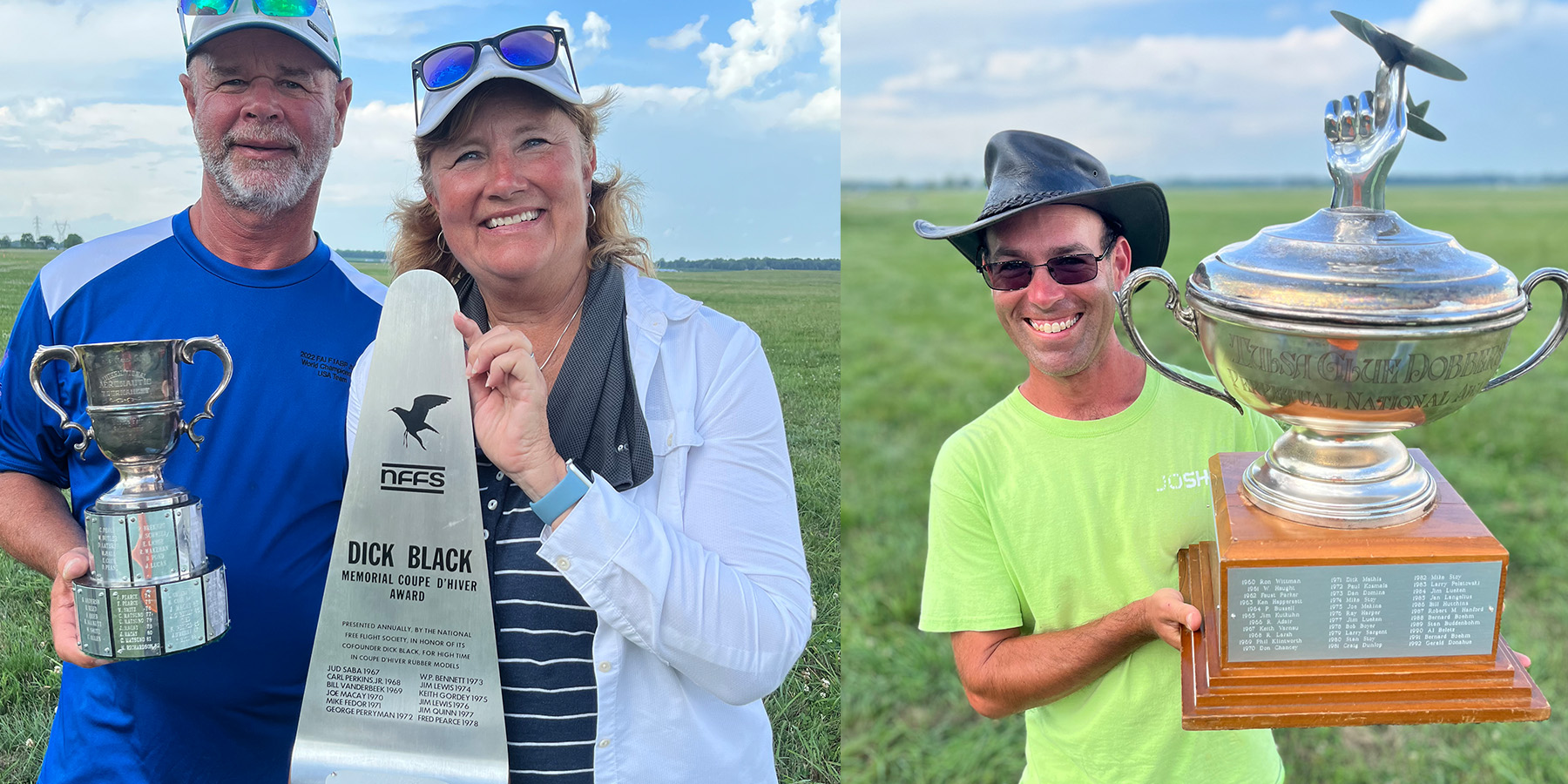 Charlie and Geralyn Jones, the winners of F1B and F1G, respectively.