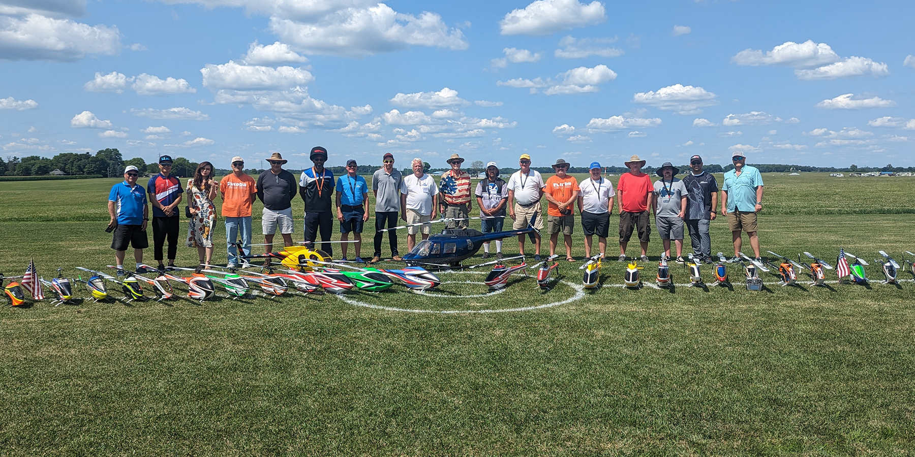 The 2023 RC Helicopter Nats contestants.