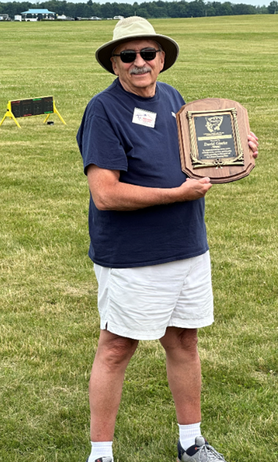Dave Gierke with his NMPRA Hall of Fame plaque