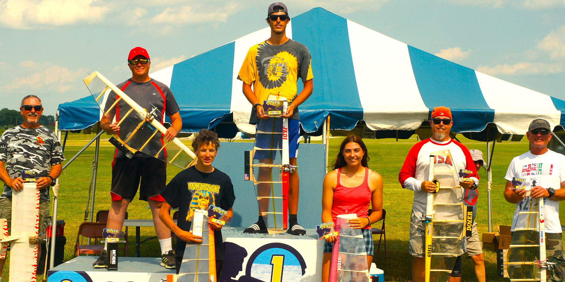 The podium shot. When AMA delivered the boxes, we thought that it might be a bit hokey; however, everyone loved getting up there