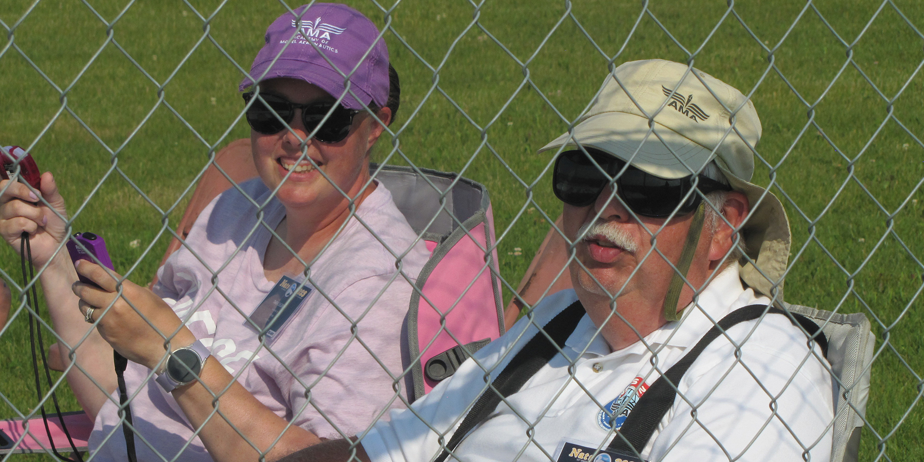 Tara DeGroff and her father, David Betz, provided great timing and enjoyed a front-row seat in the timers’ cage for all of the f