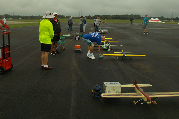 The pit area between circles 3 and 4 during competition.