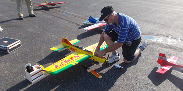 Kenny Stevens prepares for an official flight in 2022.