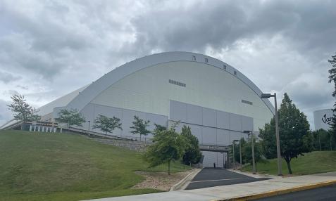 The magnificent Kibbie Dome, built in 1975.