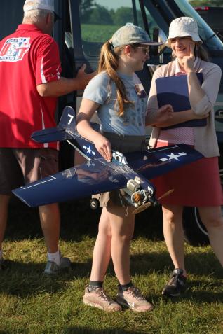 Madeline Rideout (Jr.) flew in Fun Scale in her first Nats.