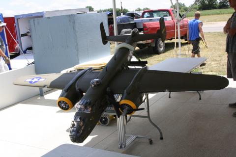 One of the raffle items this year from Legend Hobby is a B-25 model fully outfitted with all JR electronics and ready to fly. NASA uses these funds to help clubs across America host scale competitions.