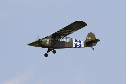 Mike Barbee’s Aeronca L-3 built from Jerry Bates plans finished 2nd in F4C FAI Class.