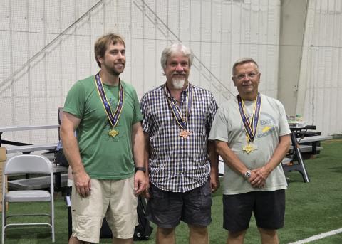 F1R winners (L to R), Nick Ray - 1st, Billy Batkins - 3rd, Tom Sova - 2nd. F1R winners (L to R), Nick Ray - 1st, Billy Batkins - 3rd, Tom Sova - 2nd.