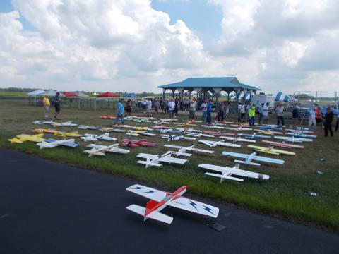 Another shot of the field of planes.
