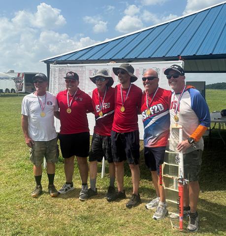 Left to right: Bill Maywald (2nd alternate),  Rylan Ritch (3rd alternate), Chuck Rudner (1st alternate), Mark Rudner (team member), Dave Fischer (team member), Andy Minor (team member)