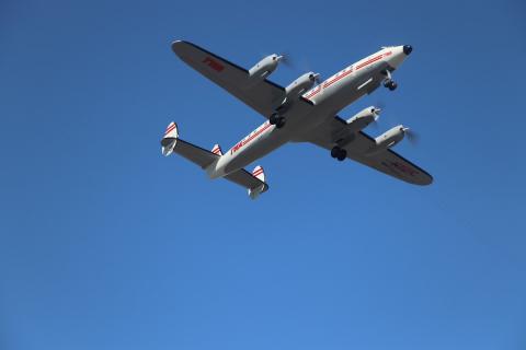 Ed Mason, who built and flew this Lockheed Constellation, is known for his four-engine models.