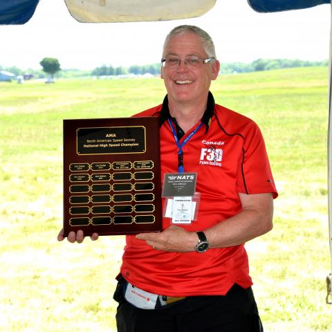 Paul Gibeault from Canada wins the National High Speed Champion award.
