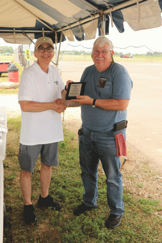 Dave Betz with his 3rd place in 1/2A Scale award.