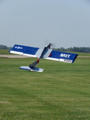 Mike Anderson's Skyray Carrier plane at 60° nose high.