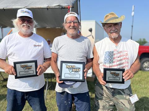 D Gas winners (L-R): Ronnie Thompson 2nd, Gerald Brown 1st, Jim Bockinfuso 3rd.