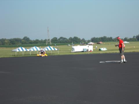 Vince Bodde retrieves Bob McDonald's plane after an official flight.