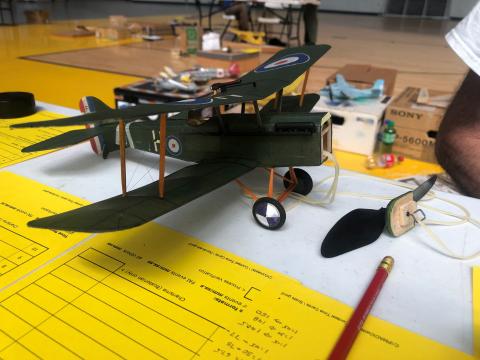 George Nunez's SE-5 biplane that competed in Peanut Scale.
