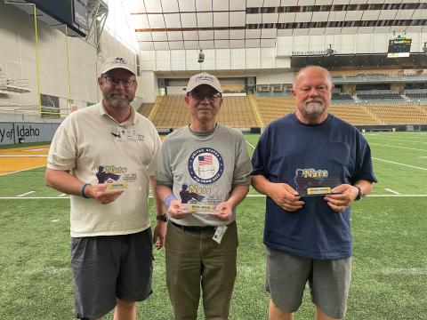 The Standard Catapult podium. L-R: Don DeLoach (2nd), Don Tang (1st), and Stan Buddenbohm (3rd).