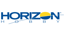Horizon Hobby logo with blue text and a yellow semicircle.